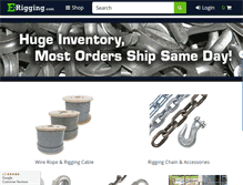 Tablet Screenshot of e-rigging.com